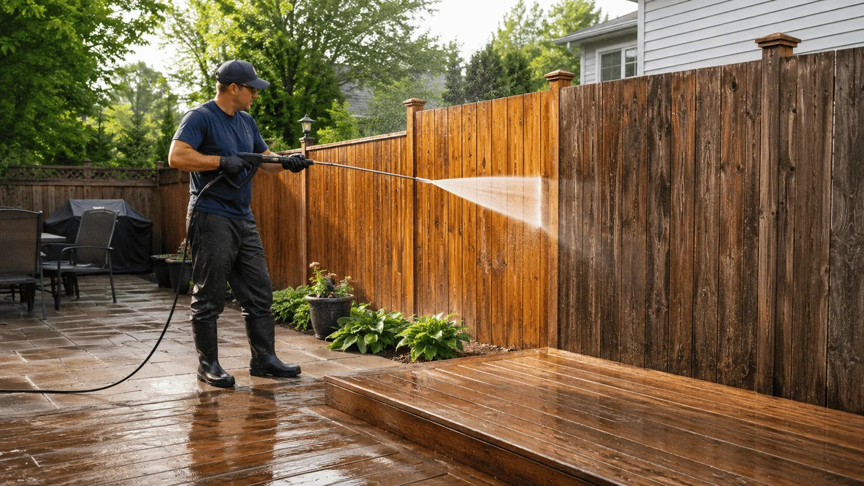 Deck, patio, and fence pressure washing in Long Island, NY