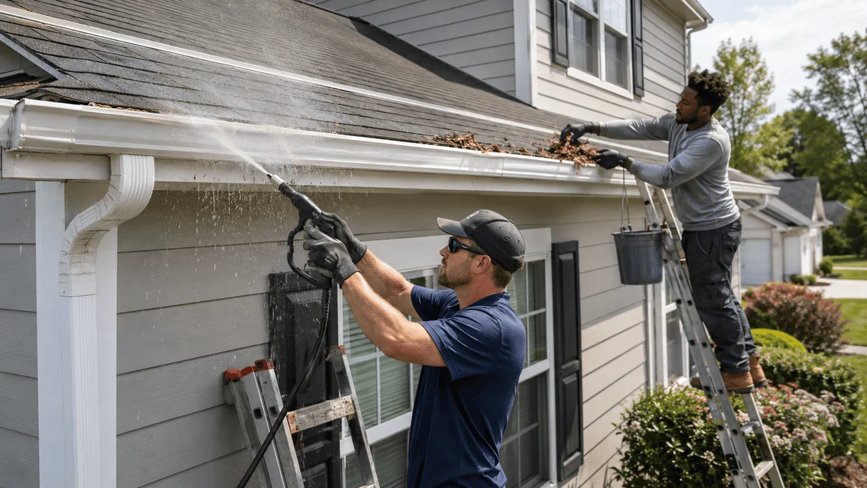 Gutter brightening and cleaning in Long Island, NY